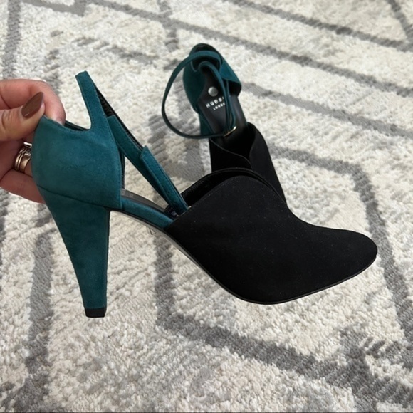 24. Hudson London Womens Dress Shoes Ankle Strap Color-blocked Sz 38 EU / 7 US - Picture 4 of 11